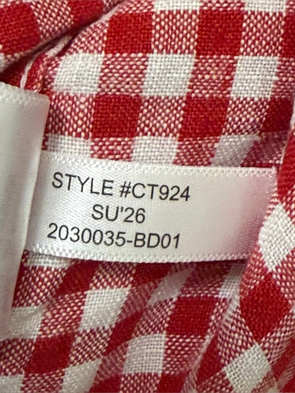J Crew Men Short-sleeve 100% linen camp-collar shirt in gingham Red White Sz L